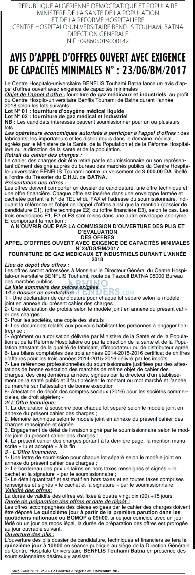 Le Courrier d'Algerie