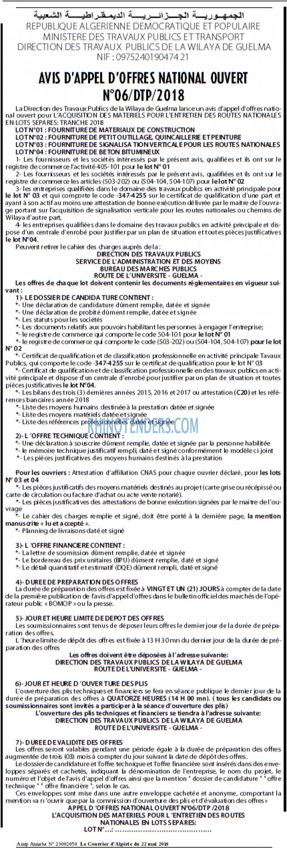 Le Courrier d'Algerie
