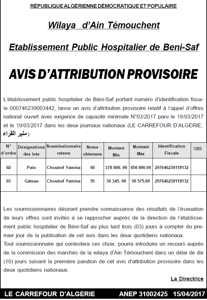 Le Carrefour d'Algérie