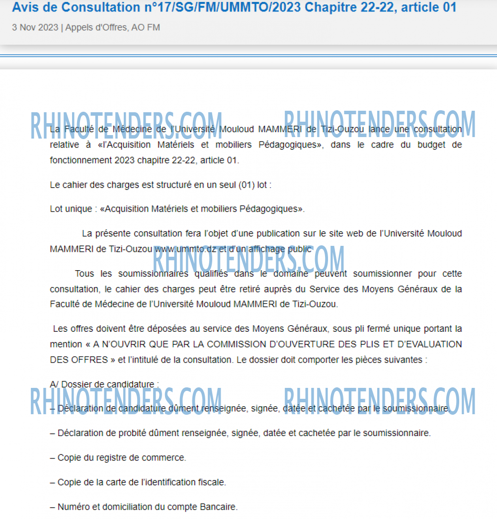 Rhinotenders