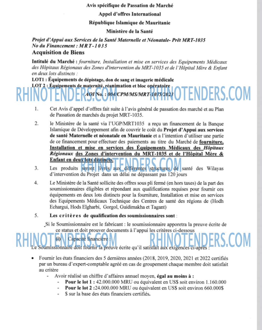 Rhinotenders