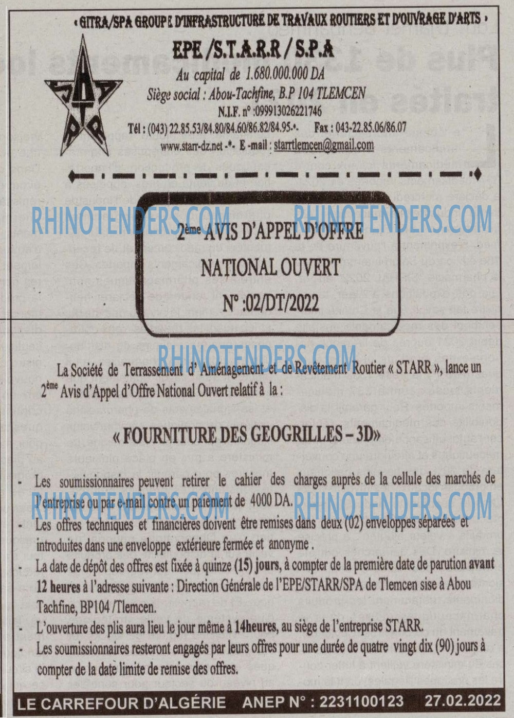 Le Carrefour d'Algérie