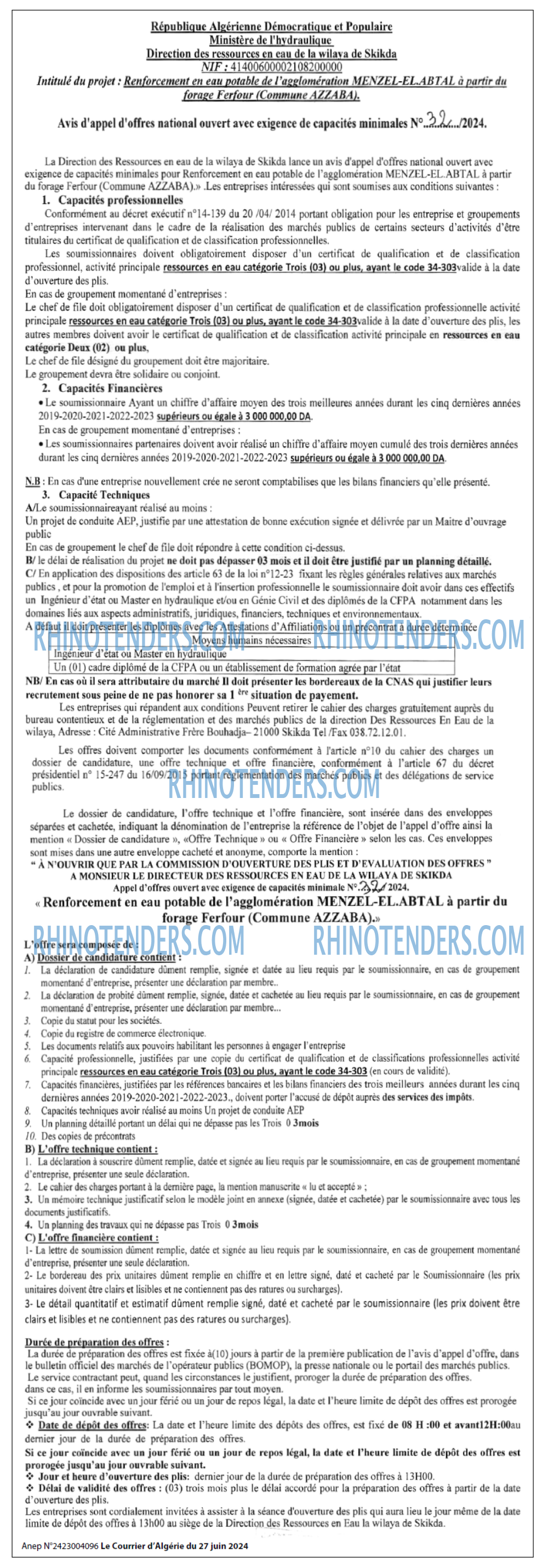 Le Courrier d'Algerie