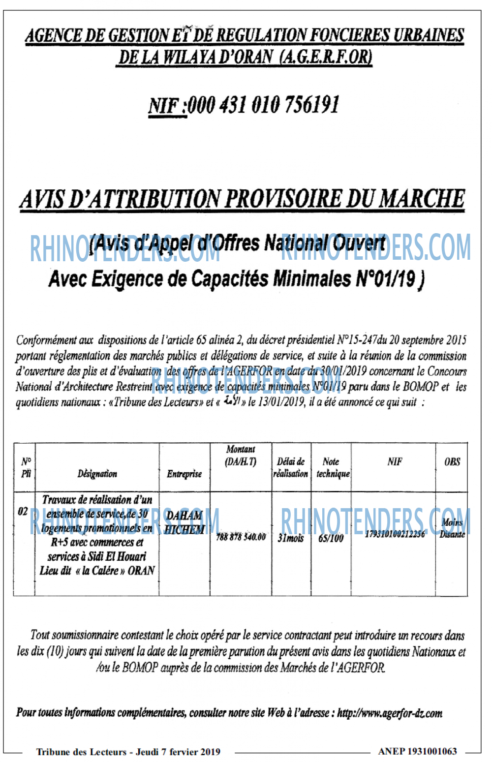 TRIBUNE DES LECTEURS