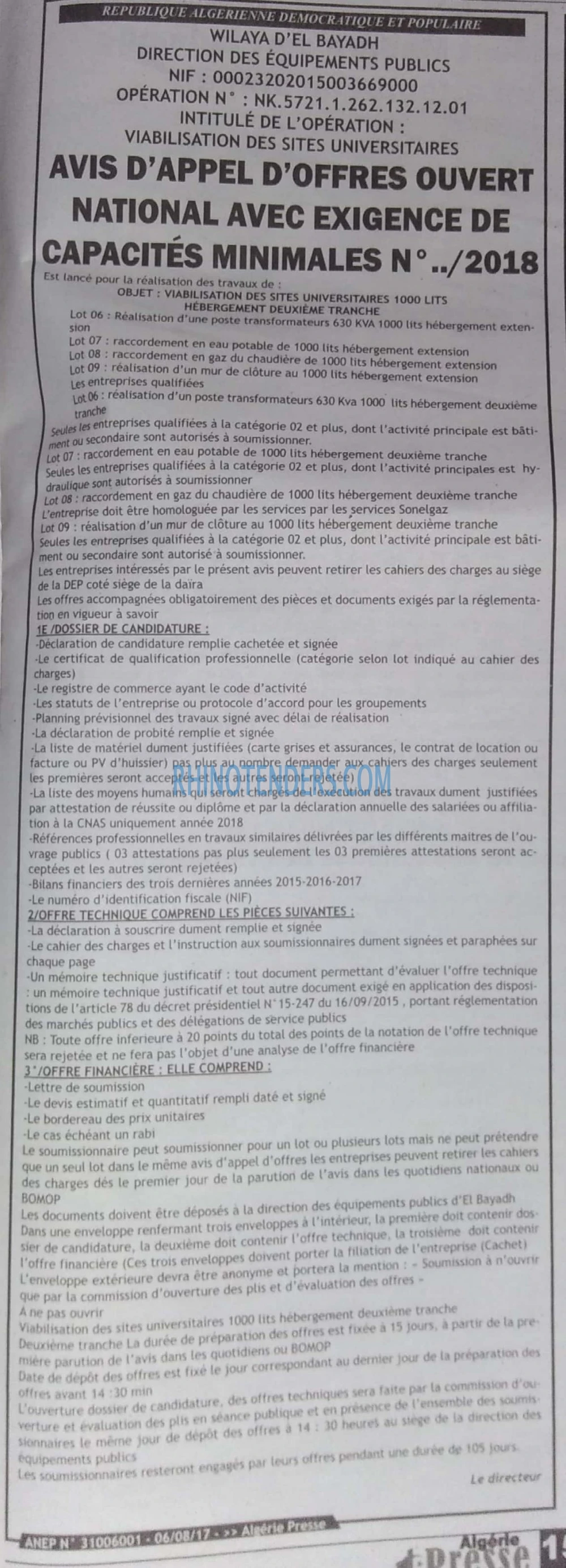 ALGERIE PRESSE