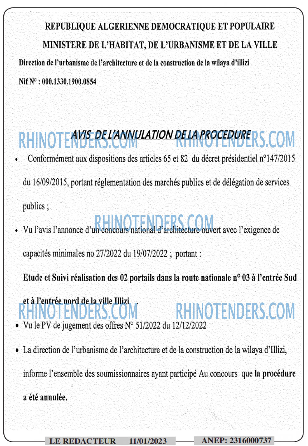 LE REDACTEUR