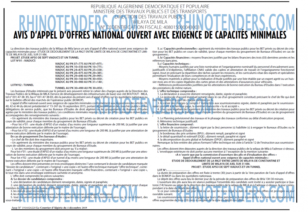 Le Courrier d'Algerie