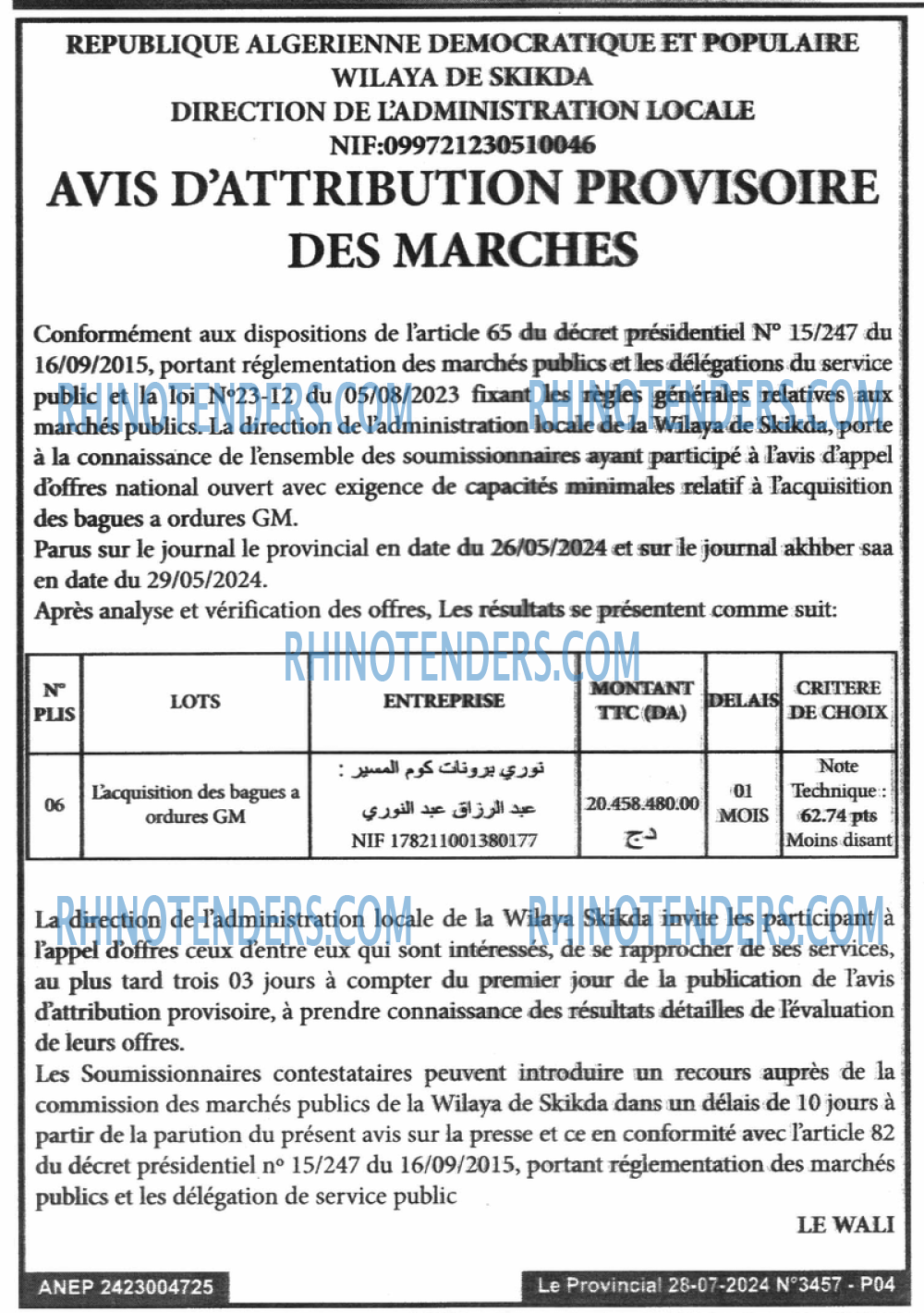 LE PROVINCIAL