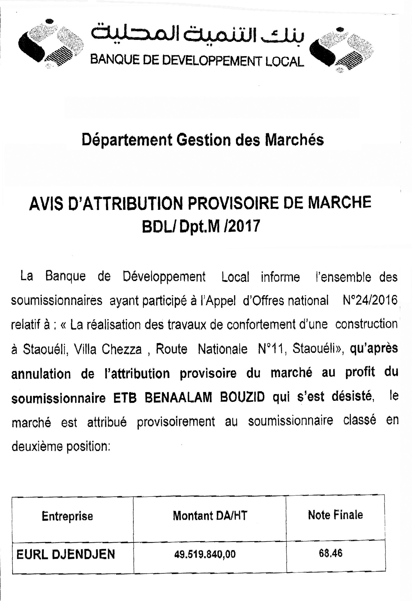 LE SOIR D'ALGERIE