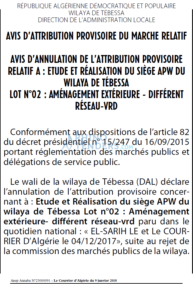 Le Courrier d'Algerie