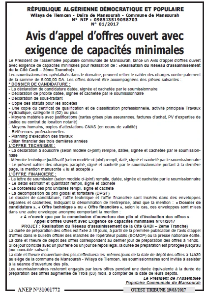 ouest TRIBUNE