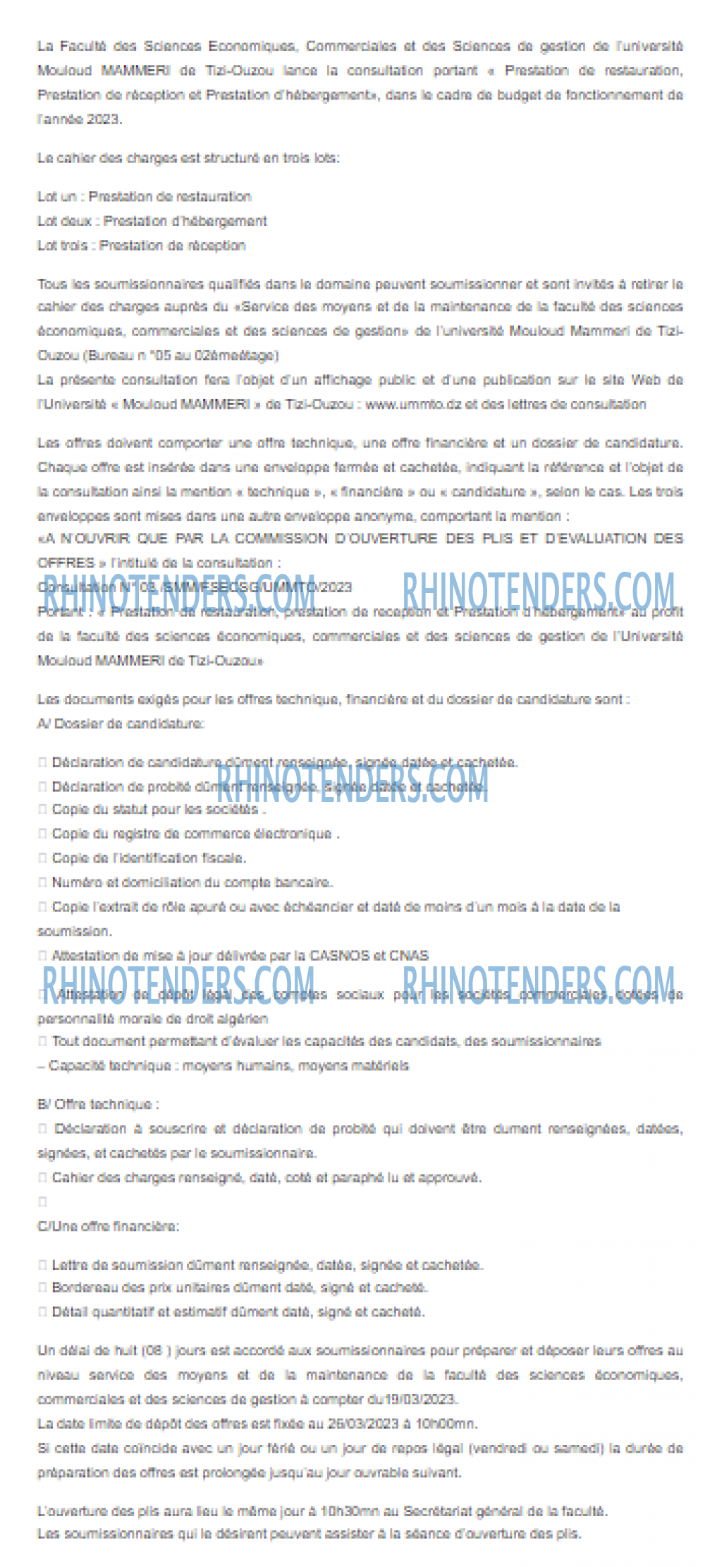 Rhinotenders
