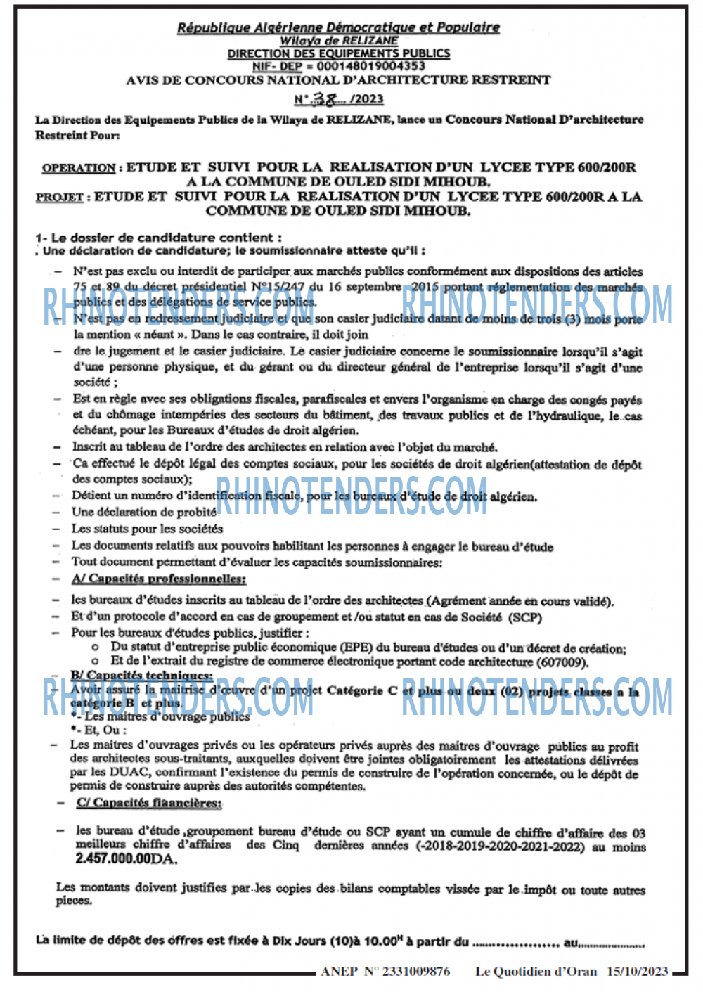 Le Quotidien d'Oran