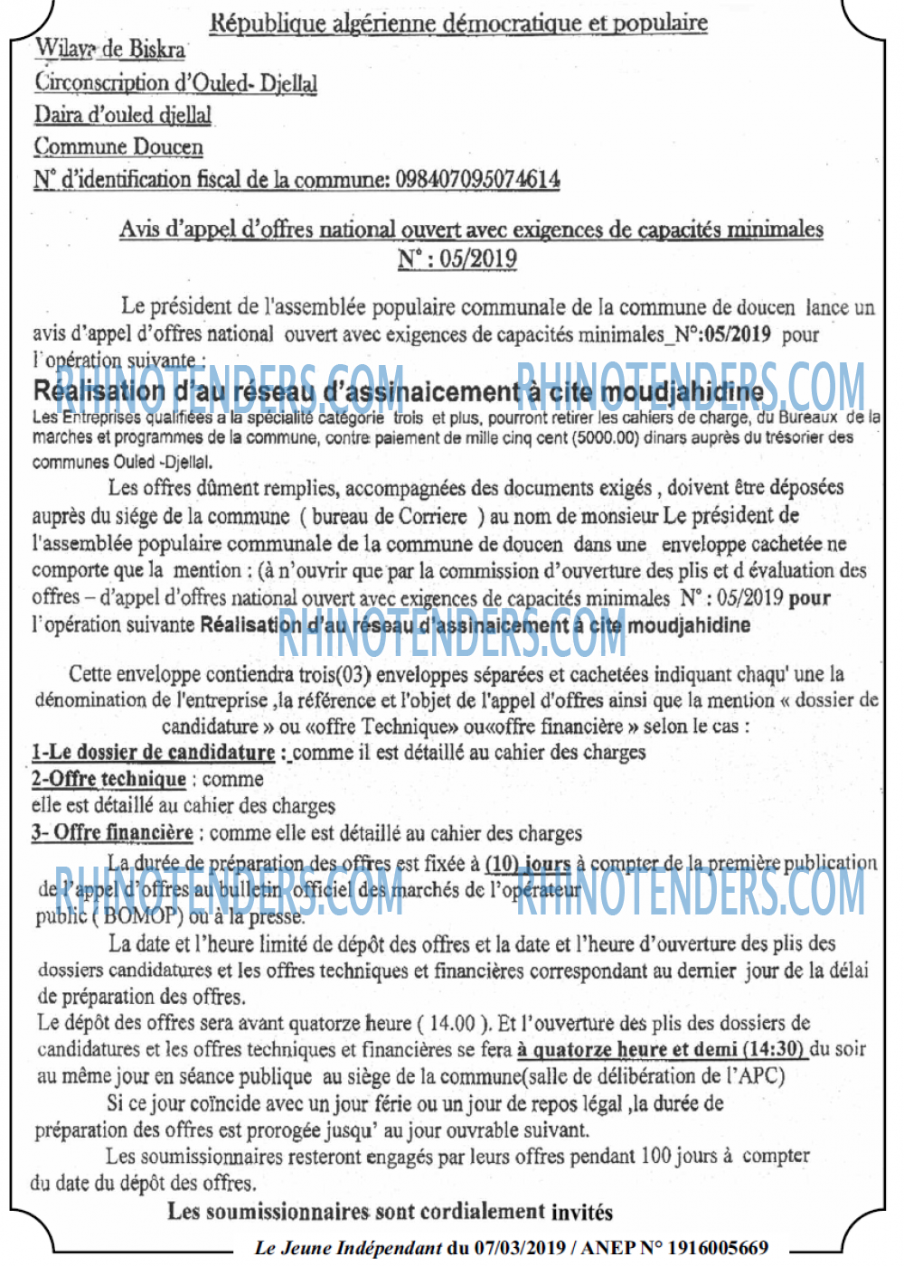 Le jeune indépendant
