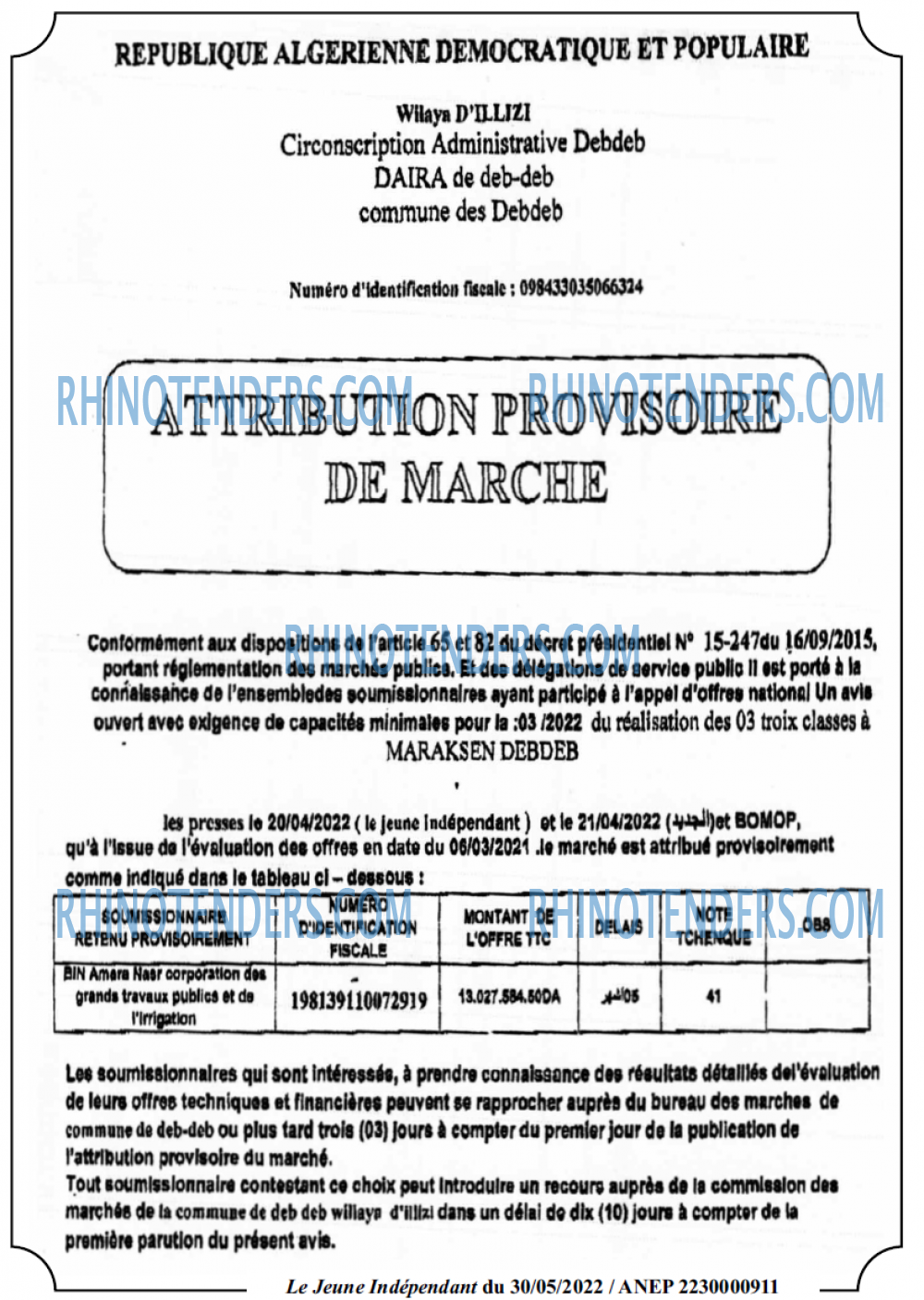 Jeune Independant