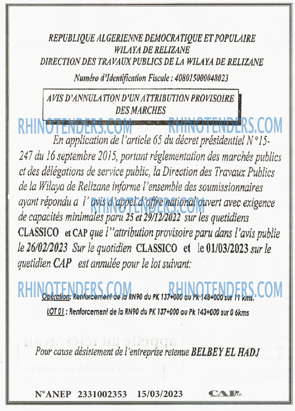 CAP OUEST