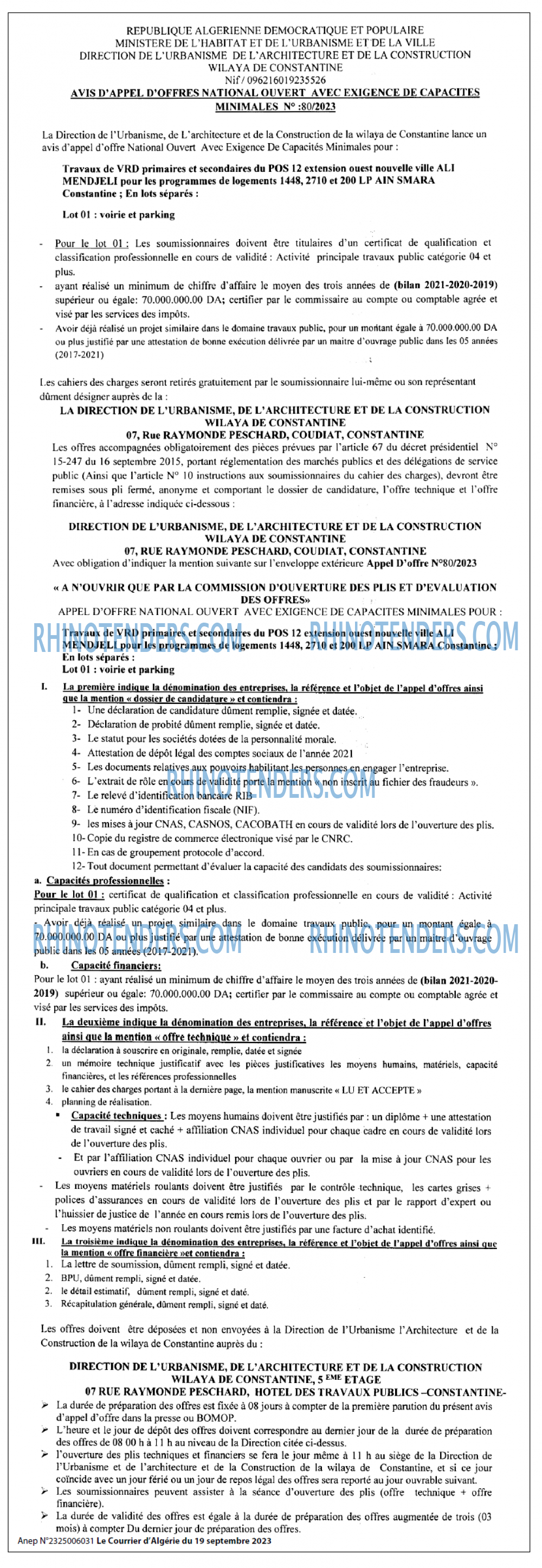 Le Courrier d'Algerie