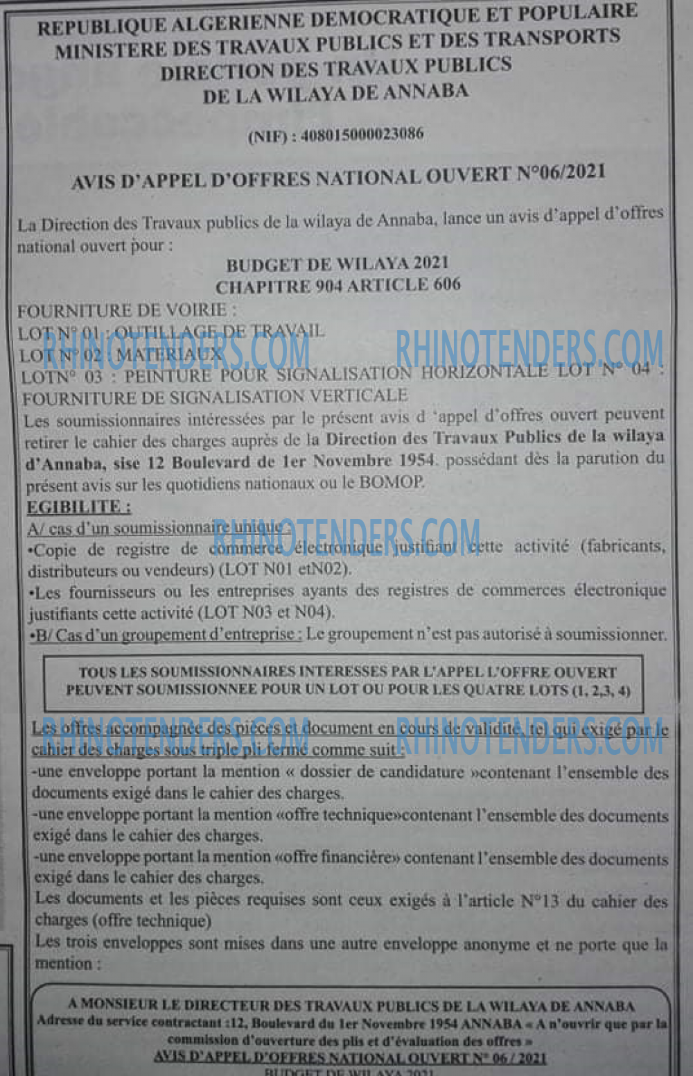 Rhinotenders