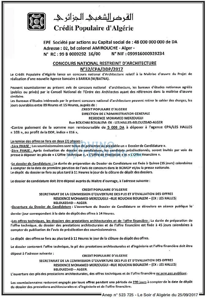 LE SOIR D'ALGERIE