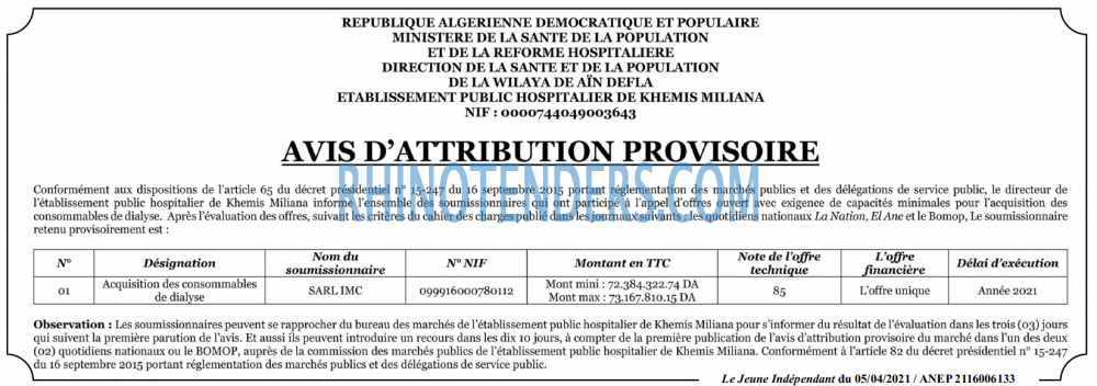 Jeune Independant