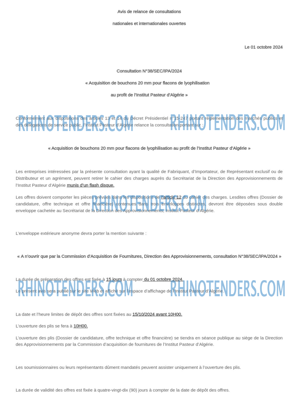 Rhinotenders