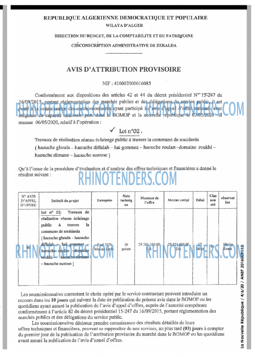NOUVELLE REPUBLIQUE