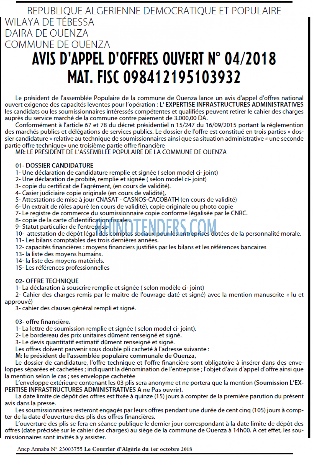 Le Courrier d'Algerie