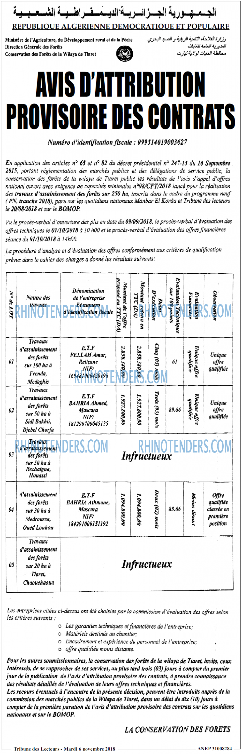 TRIBUNE DES LECTEURS
