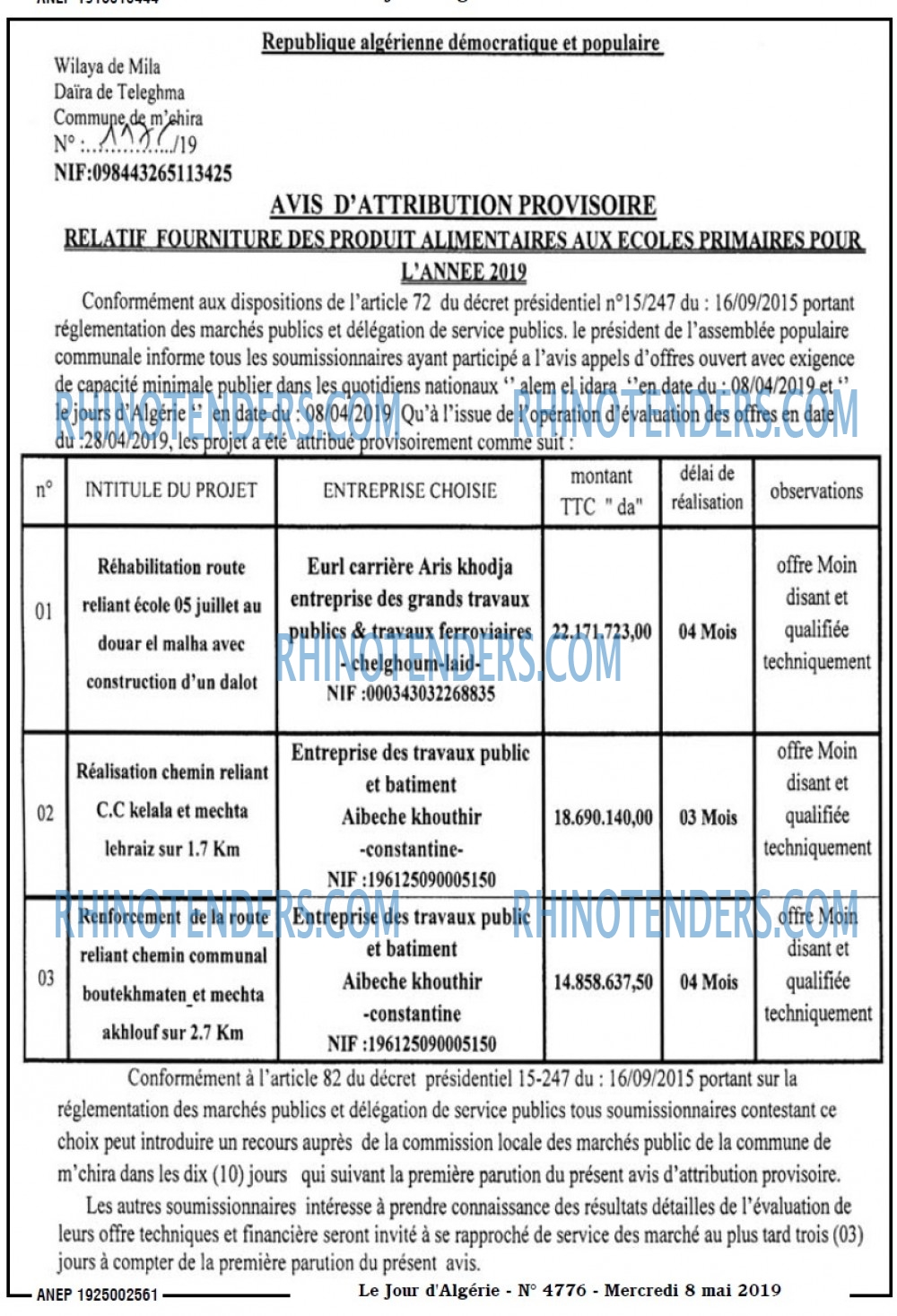 Le Jour d'Algérie