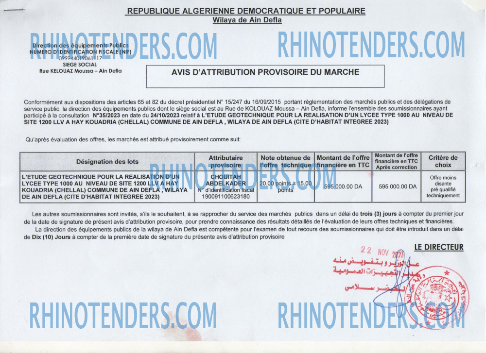 Rhinotenders