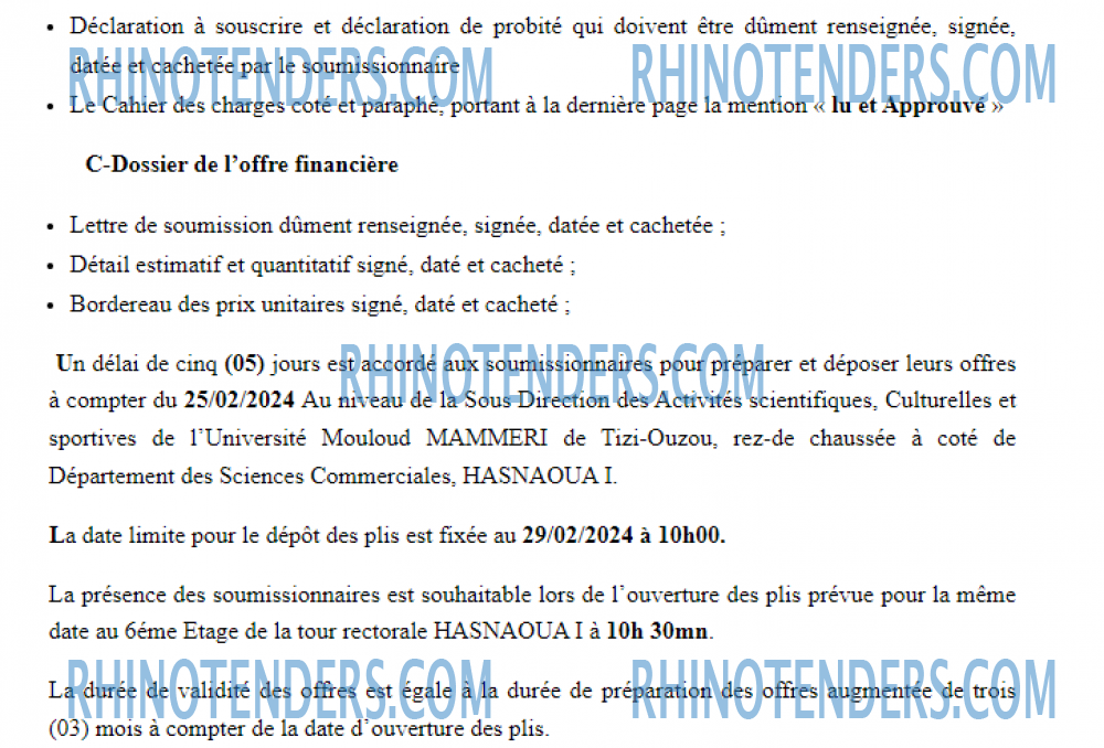 Rhinotenders