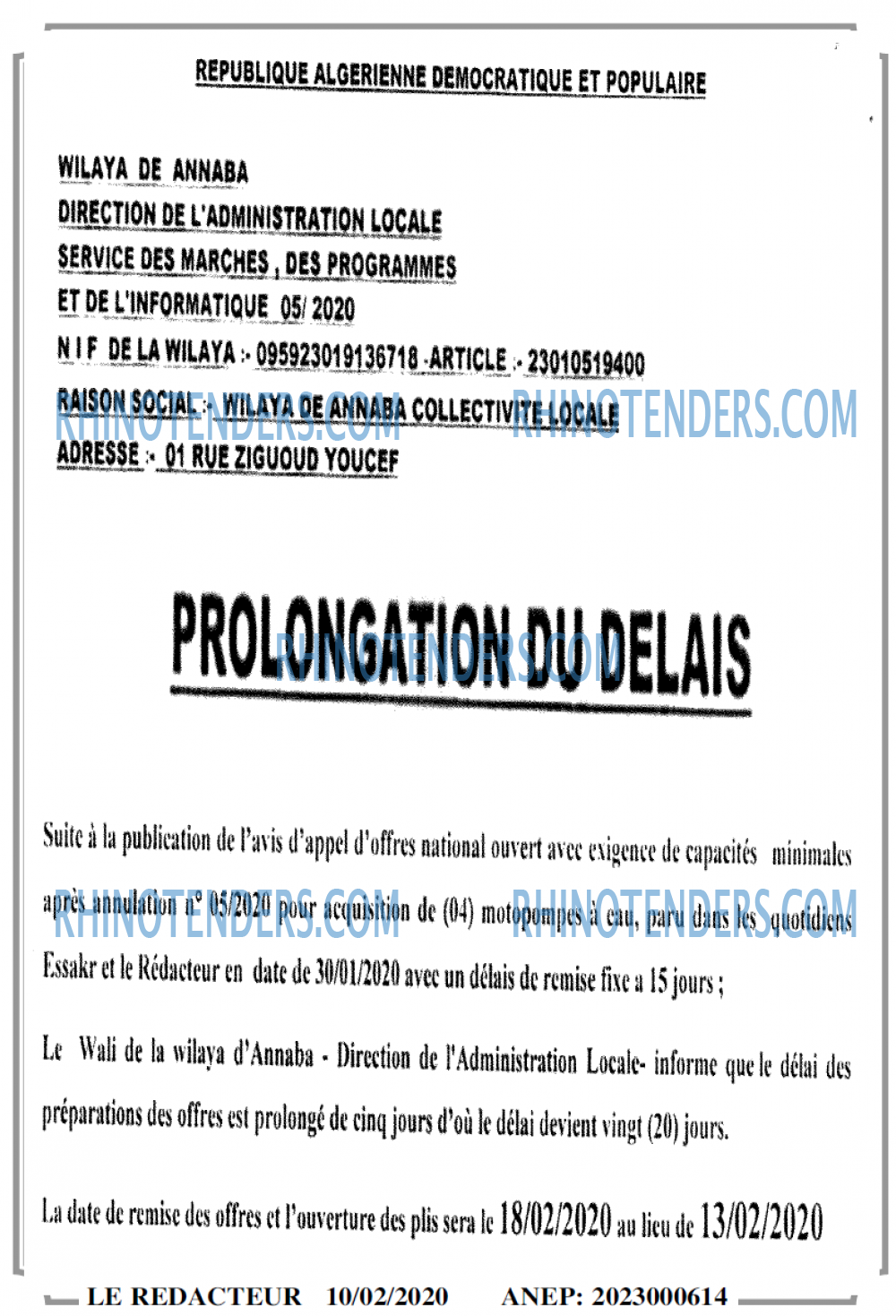 LE REDACTEUR