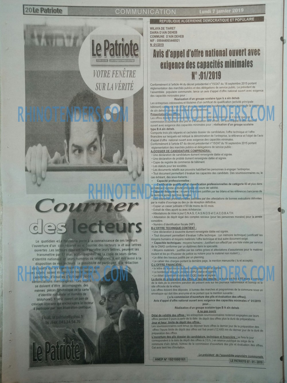 LE PATRIOTE