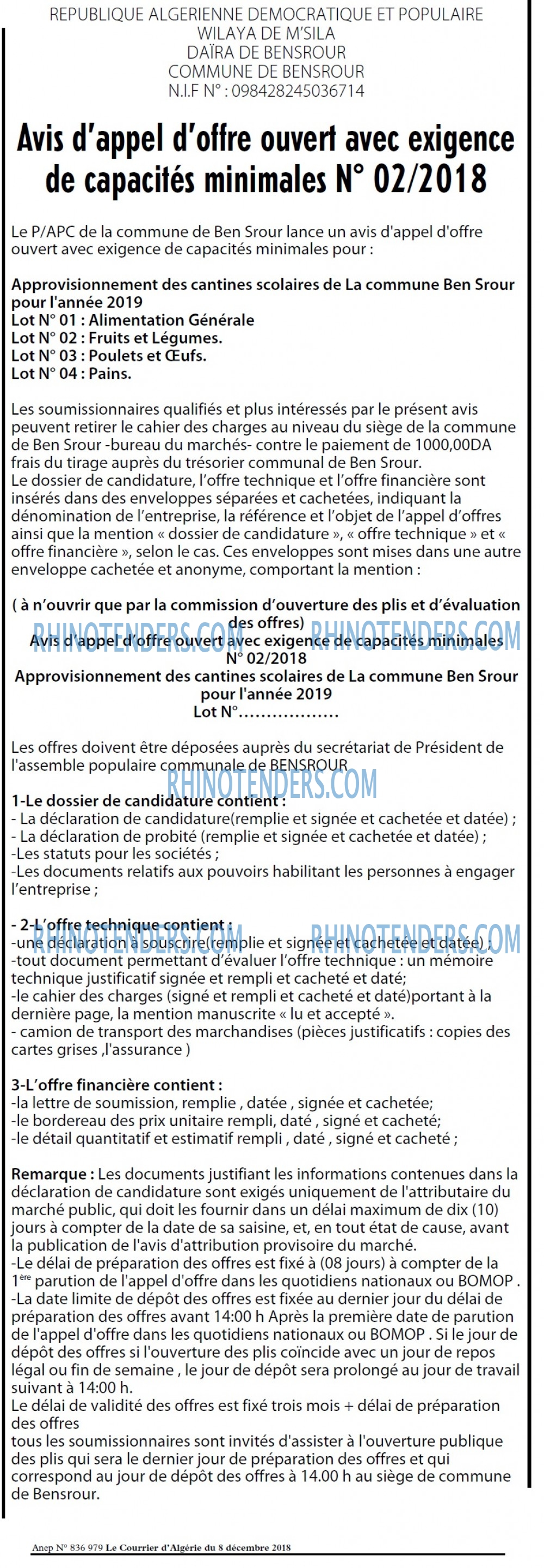 Le Courrier d'Algerie