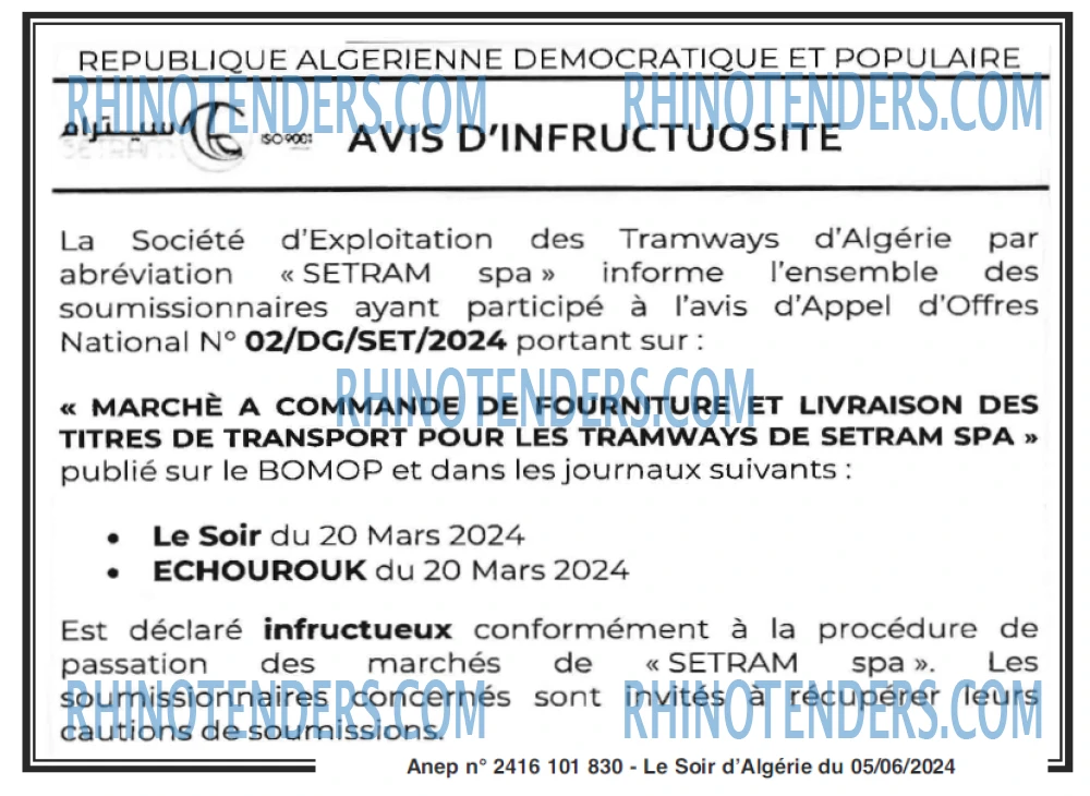 LE SOIR D'ALGERIE