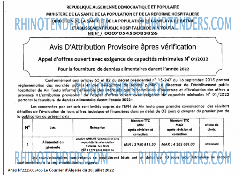 Le Courrier d'Algerie