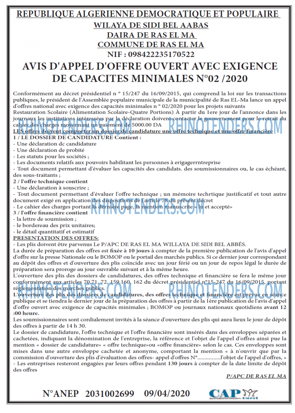 CAP OUEST