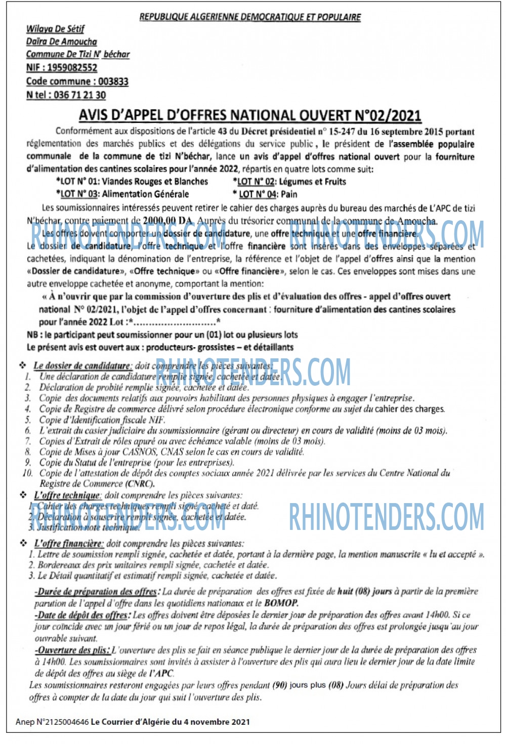 Le Courrier d'Algerie