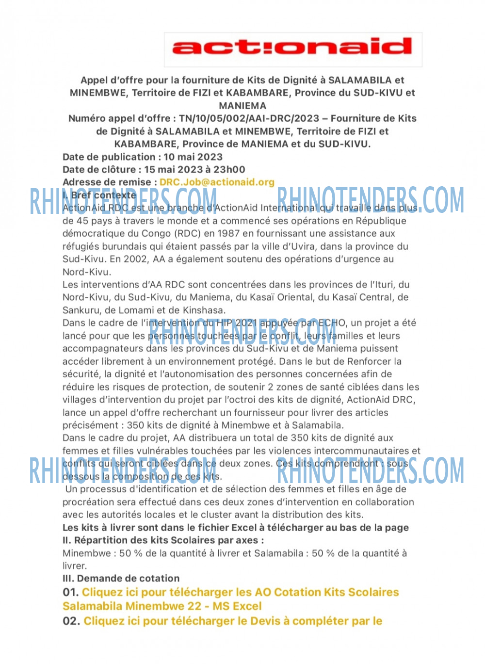 Rhinotenders