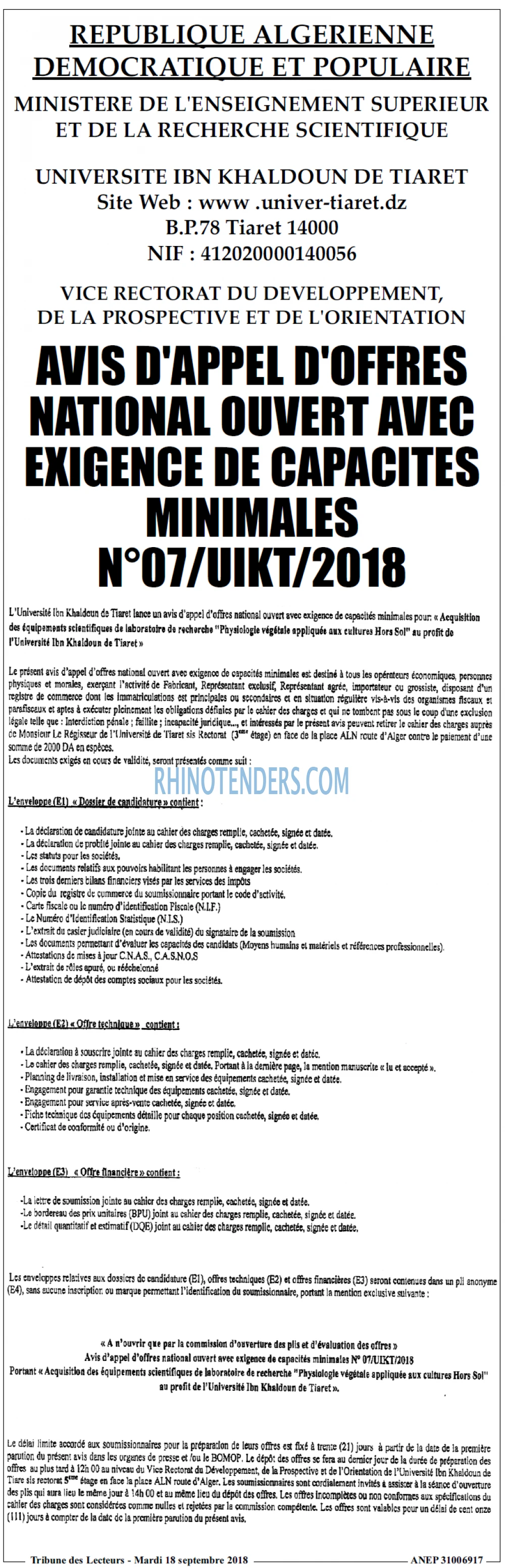 TRIBUNE DES LECTEURS