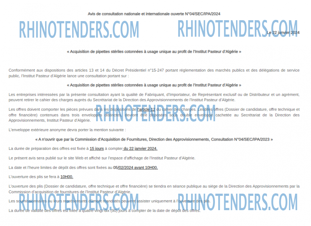 Rhinotenders