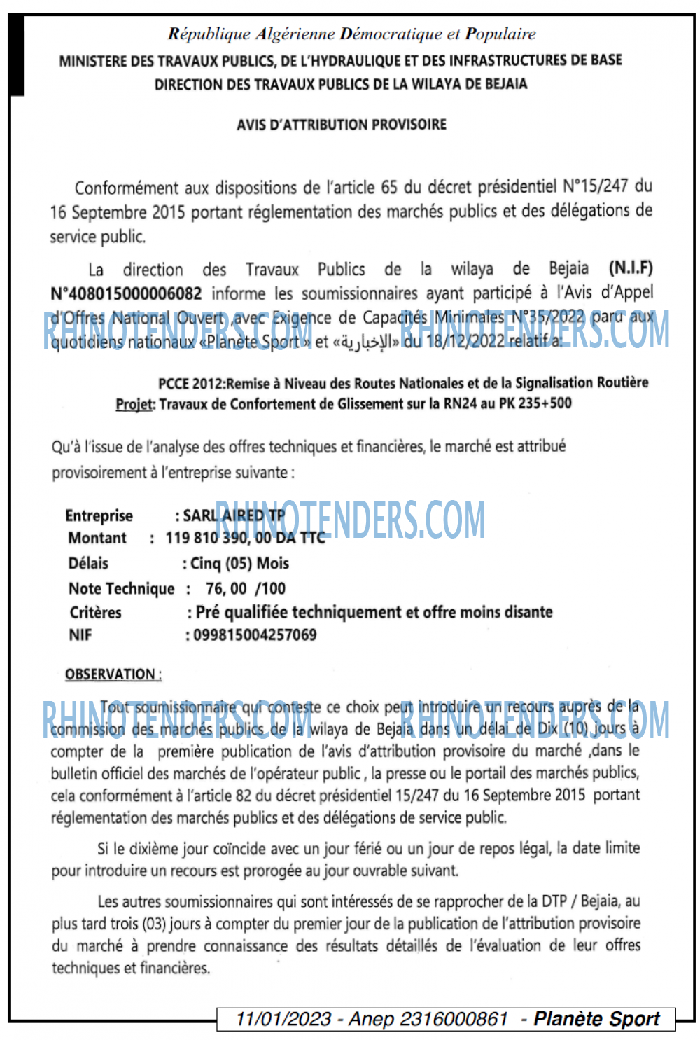 PLANETE SPORT