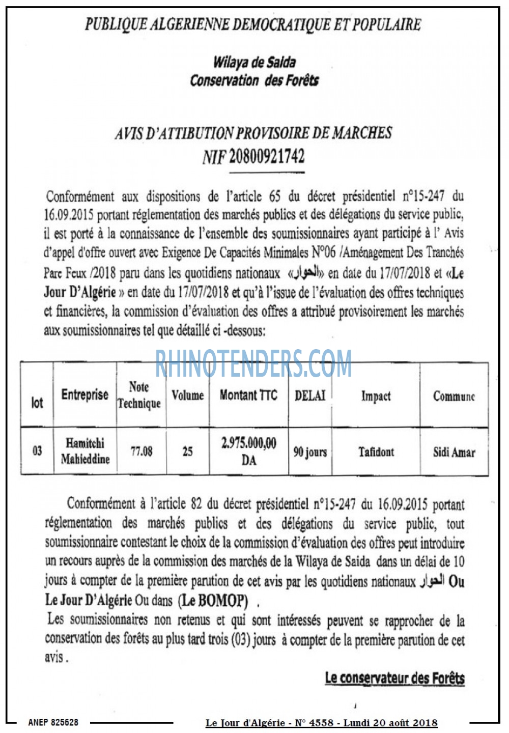 Le Jour d'Algérie