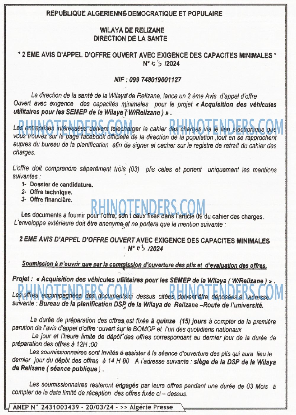 ALGERIE PRESSE