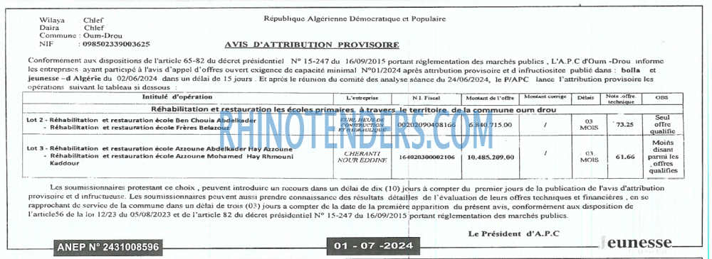 Jeunesse d'Algerie