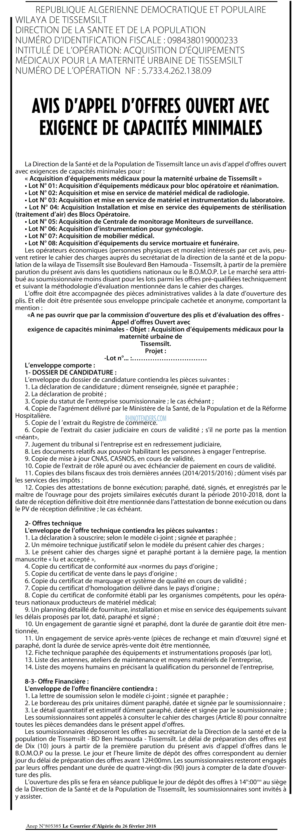 Le Courrier d'Algerie