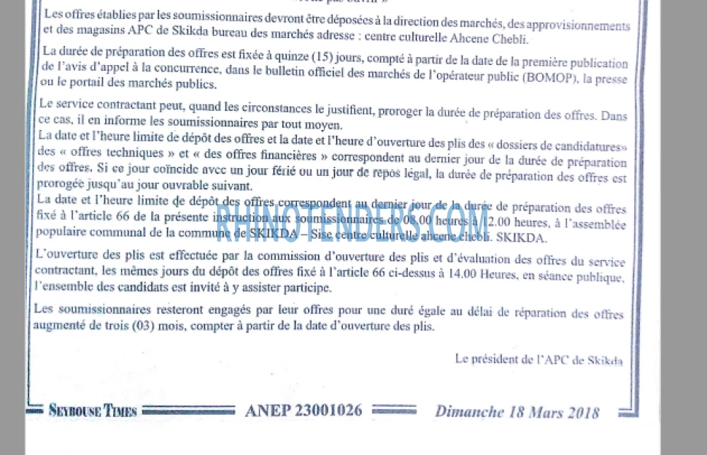 SEYBOUSSE TIMES