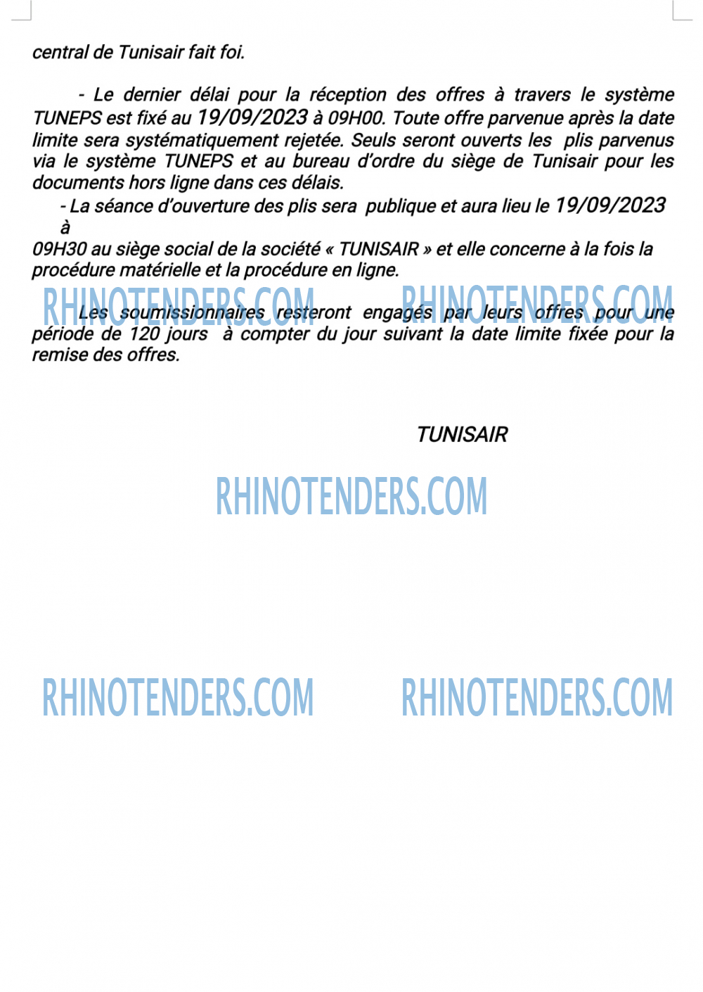Rhinotenders