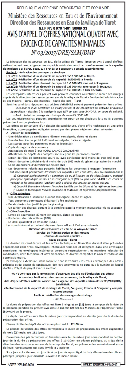 ouest TRIBUNE
