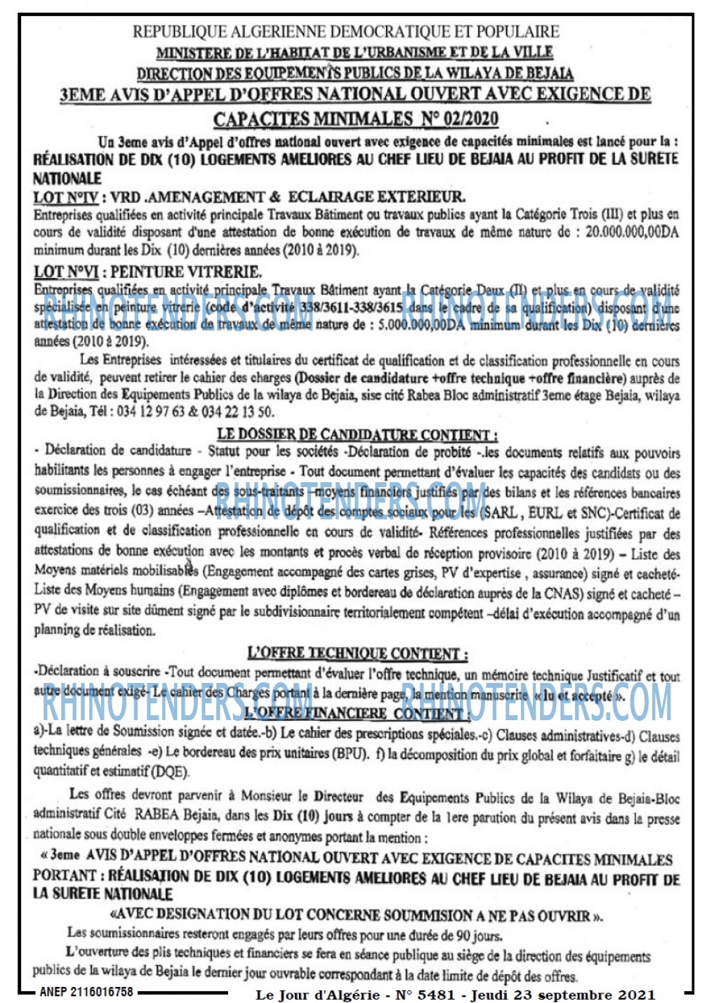 Le Jour d'Algérie